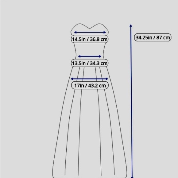 Express Women’s Strapless Dress 8 Navy Blue White Check Floral Nautical Bodycon - Picture 15 of 15